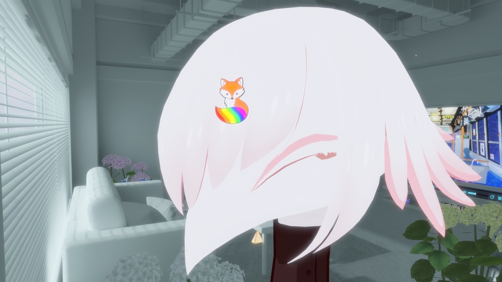 [FREE / 無料] LGBT Fox pin + Fox chain - Accessory {UPDATED}