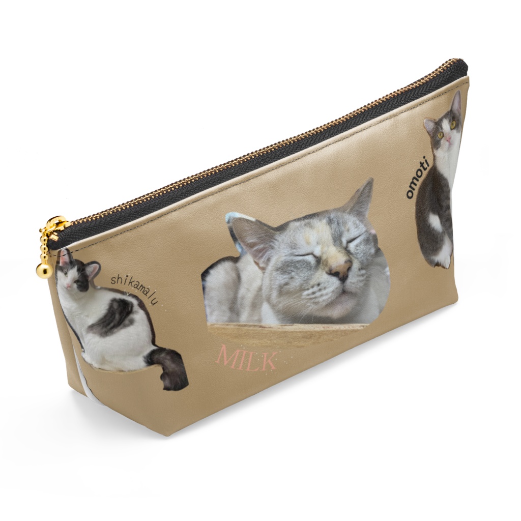 看板猫にゃんたまポーチ