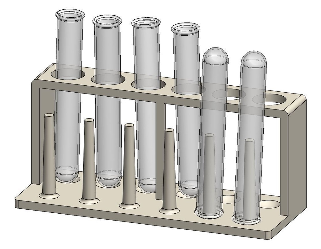 【試験管セット】3Dモデル