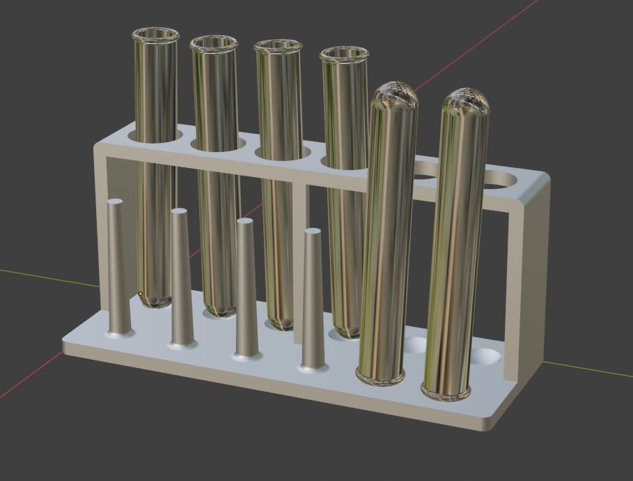 【試験管セット】3Dモデル