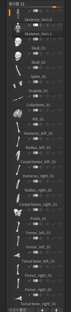 【ZBrush】スケルトン 3Dモデル(他ソフトでの使用可)