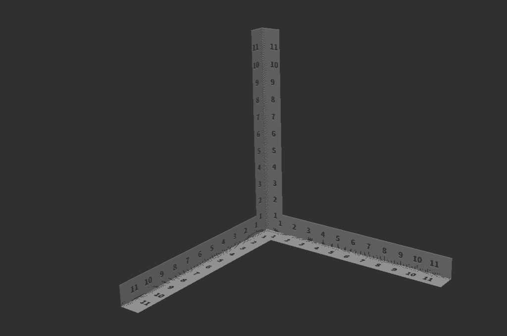 【ZBrush】3D定規 200mm & 12in
