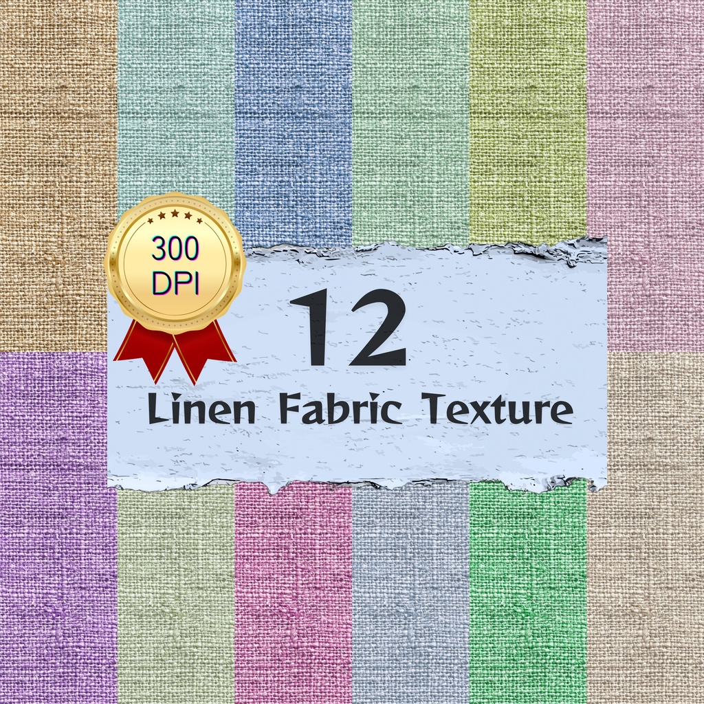 01_リネンファブリックテクスチャ背景素材｜12色セット・デジタル＆印刷対応