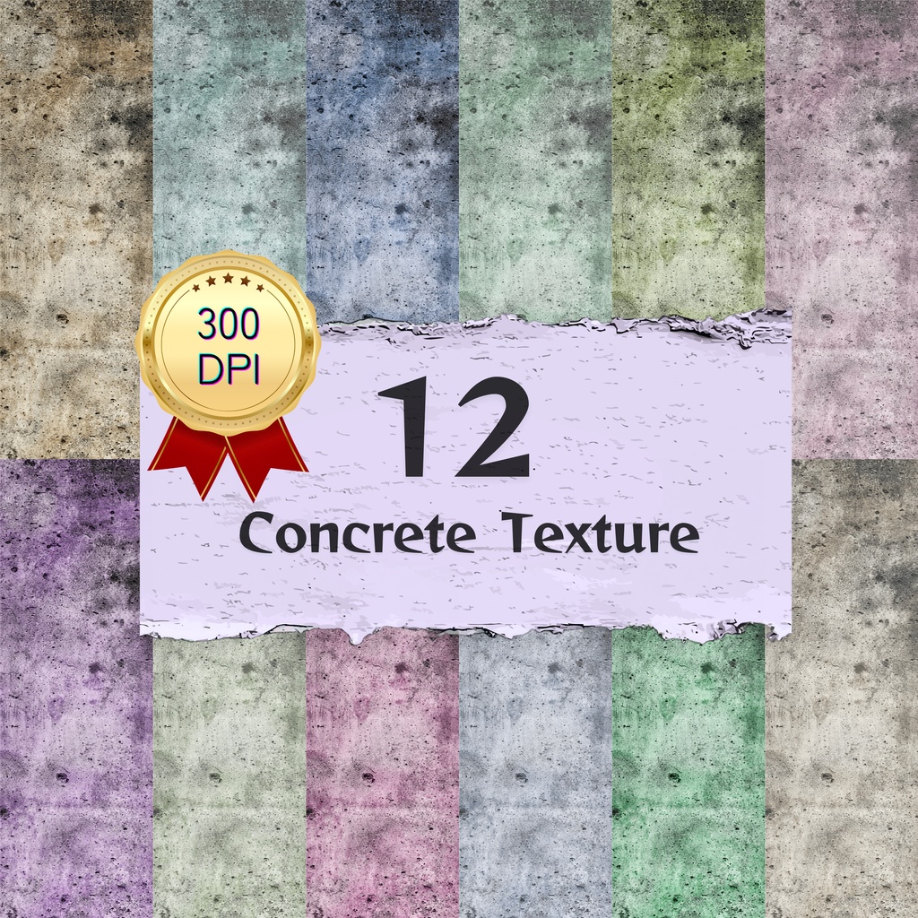 03_コンクリートテクスチャ背景素材｜12色セット・デジタル＆印刷対応
