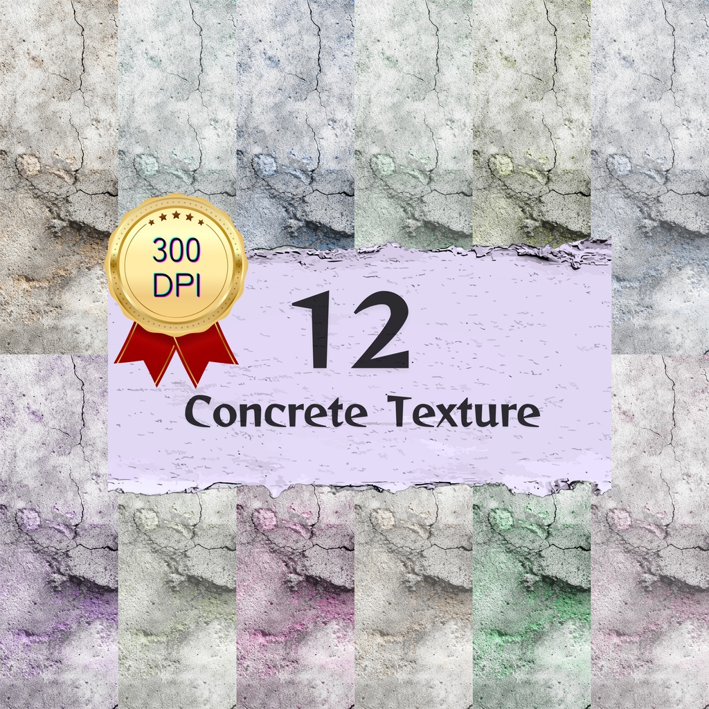 04_コンクリートテクスチャ背景素材｜12色セット・デジタル＆印刷対応