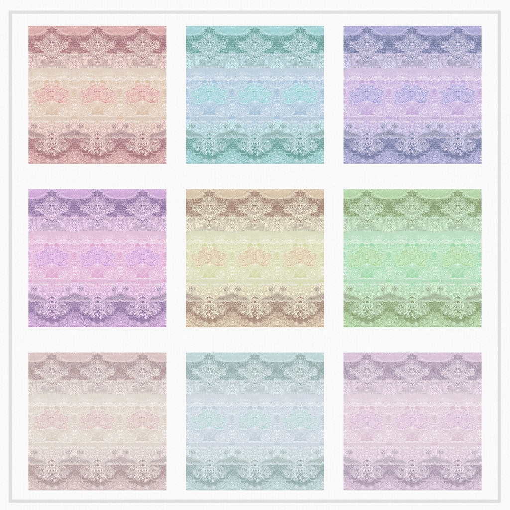 03_レーステクスチャ背景素材|12色セット・デジタル&印刷対応