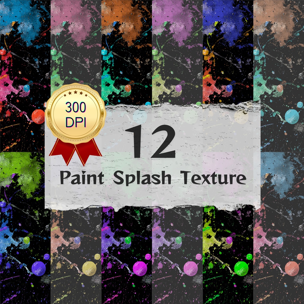 04_ペイントスプラッシュテクスチャ背景素材｜12色セット・デジタル＆印刷対応
