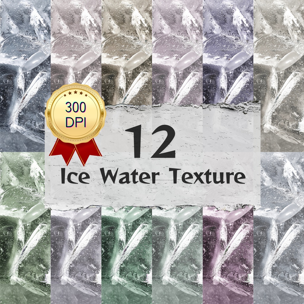 04_ウォーターテクスチャ背景素材｜12色セット・デジタル＆印刷対応