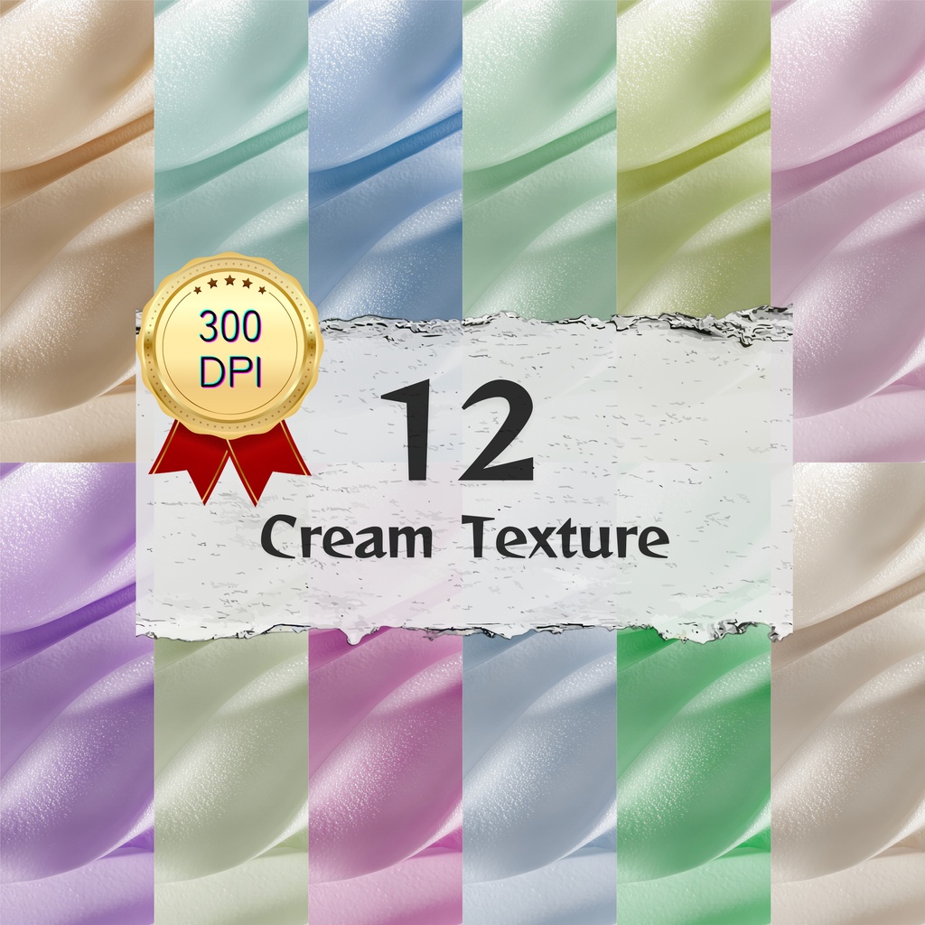 02_アイスクリームテクスチャ背景素材｜12色セット・デジタル＆印刷対応