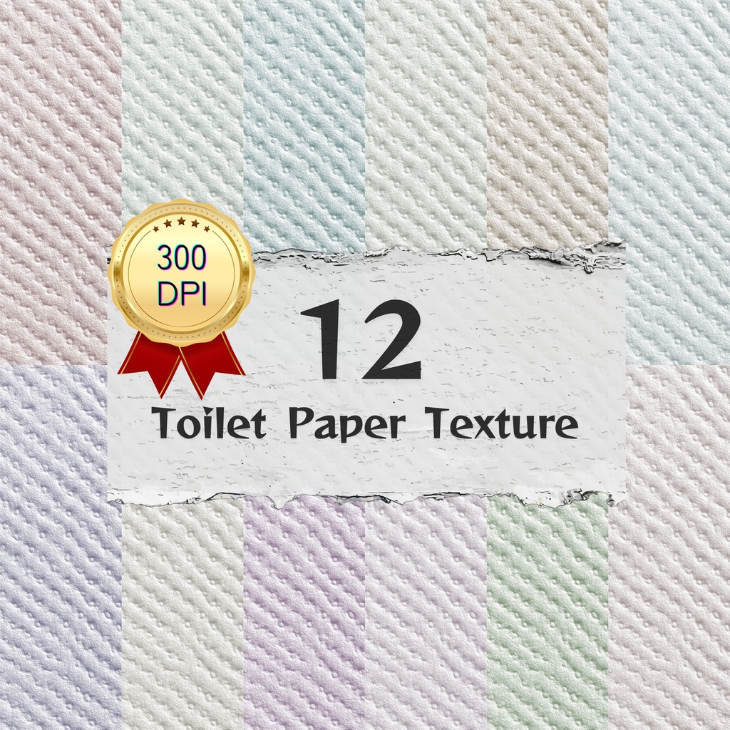 02_トイレットペーパーテクスチャ背景素材｜12色セット・デジタル＆印刷対応