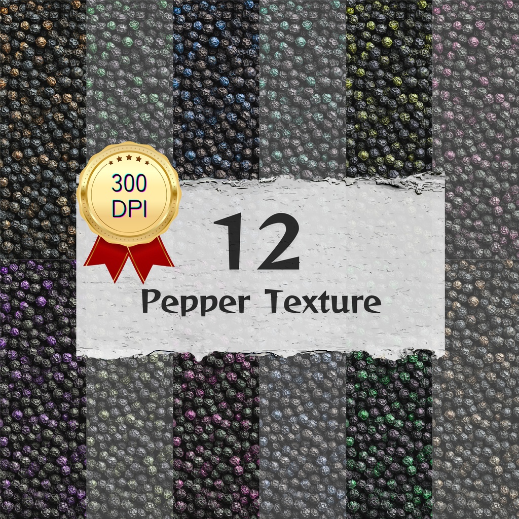 01_ペッパーテクスチャ背景素材｜12色セット・デジタル＆印刷対応