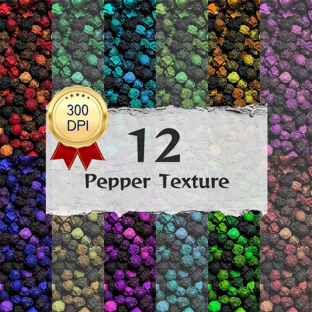 02_ペッパーテクスチャ背景素材｜12色セット・デジタル＆印刷対応