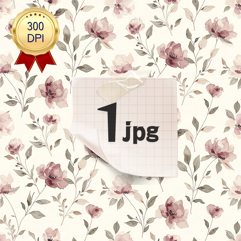 01_フラワーパターンテクスチャ背景素材｜デジタル＆印刷対応