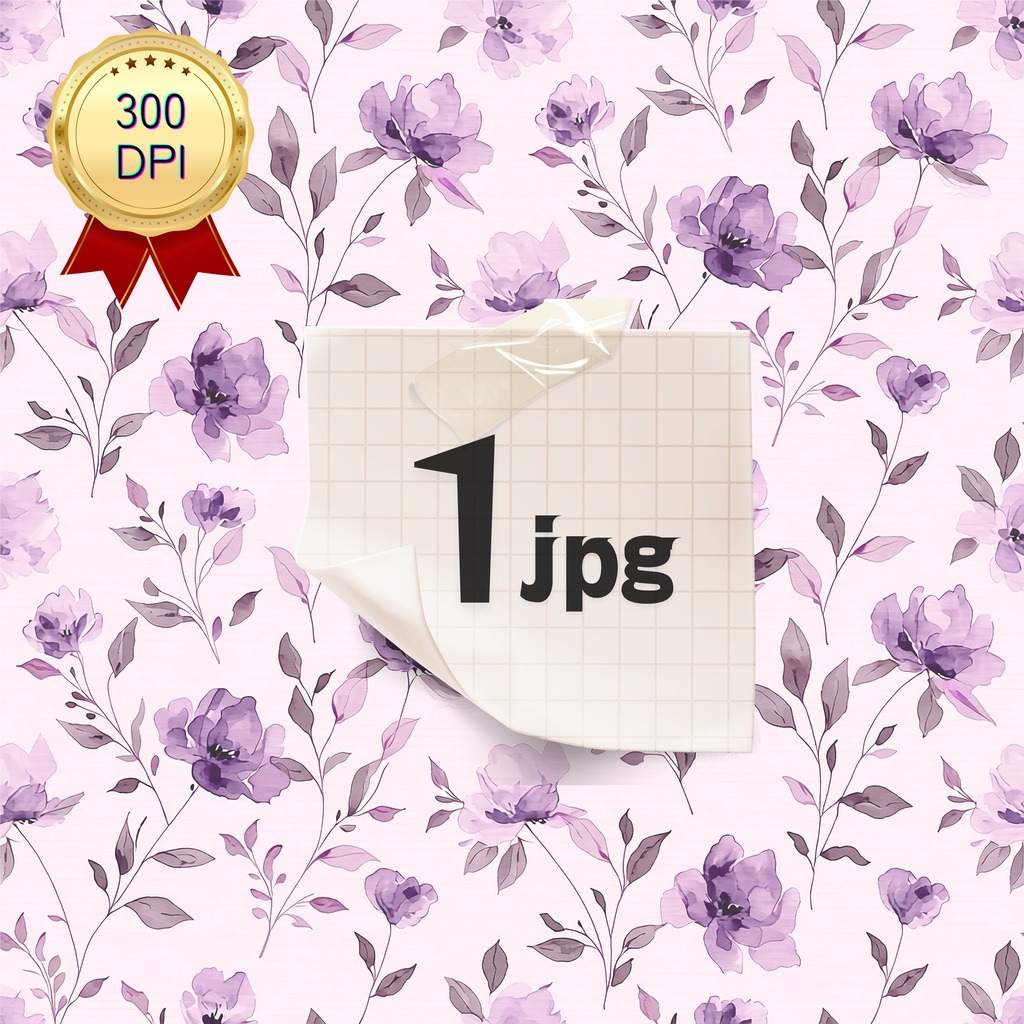 04_フラワーパターンテクスチャ背景素材｜デジタル＆印刷対応