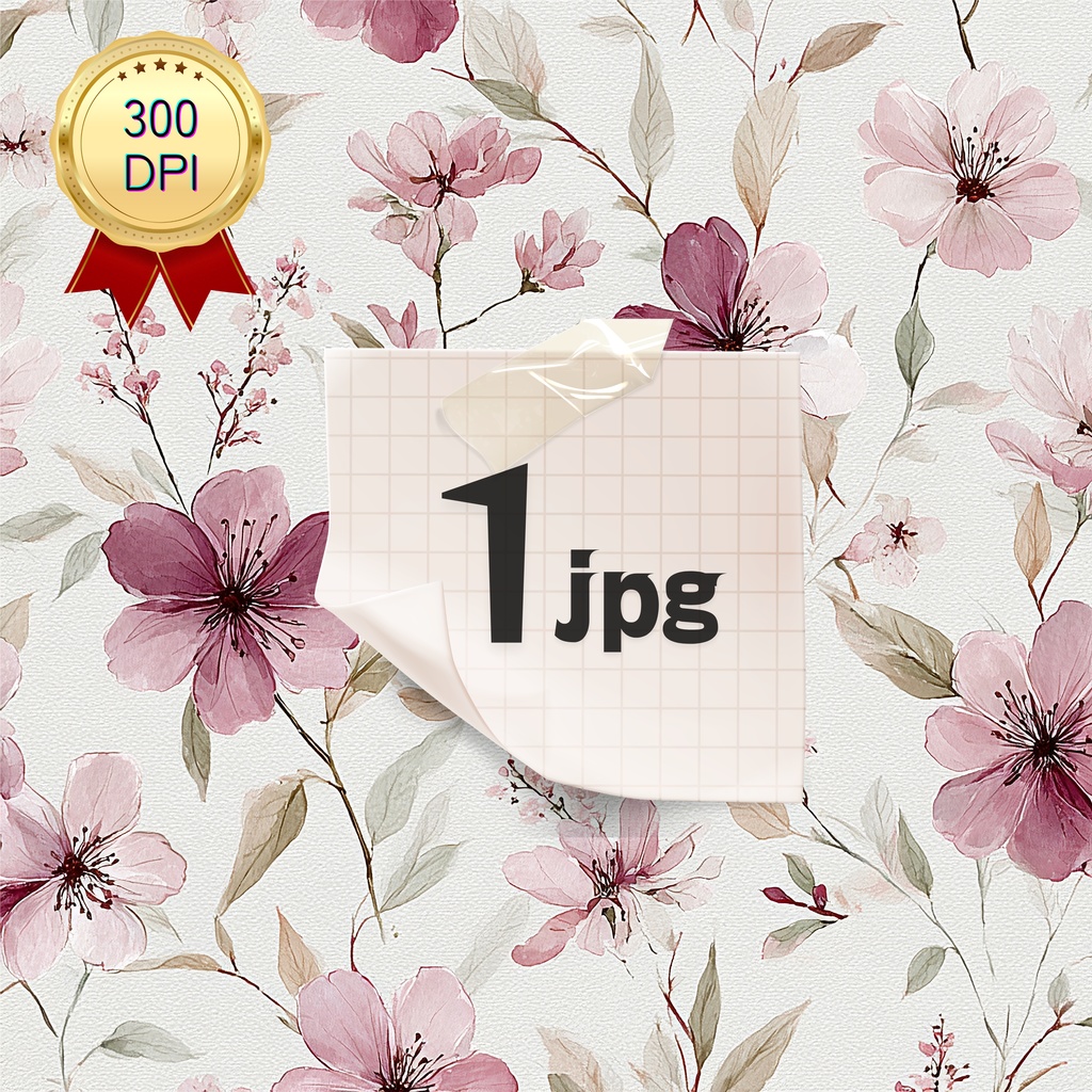 01_フラワーパターンテクスチャ背景素材｜デジタル＆印刷対応