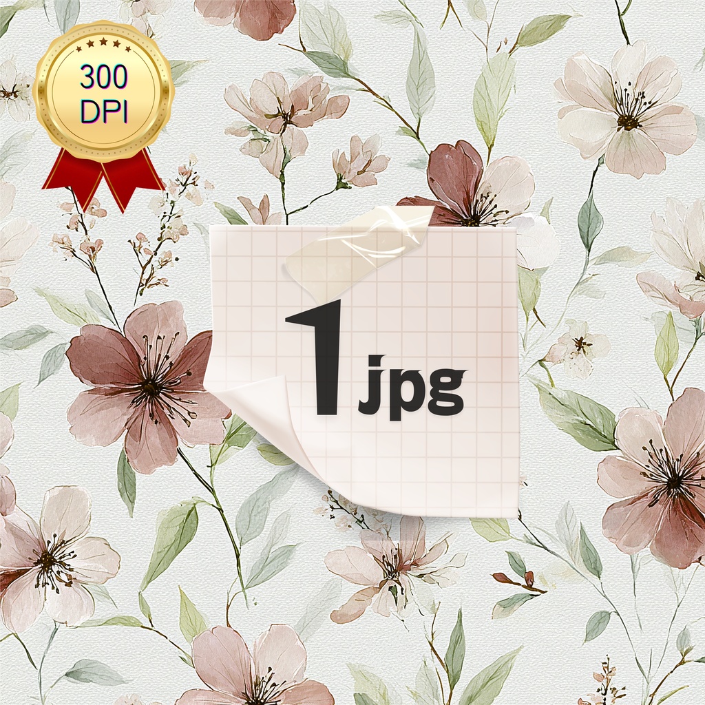 05_フラワーパターンテクスチャ背景素材｜デジタル＆印刷対応