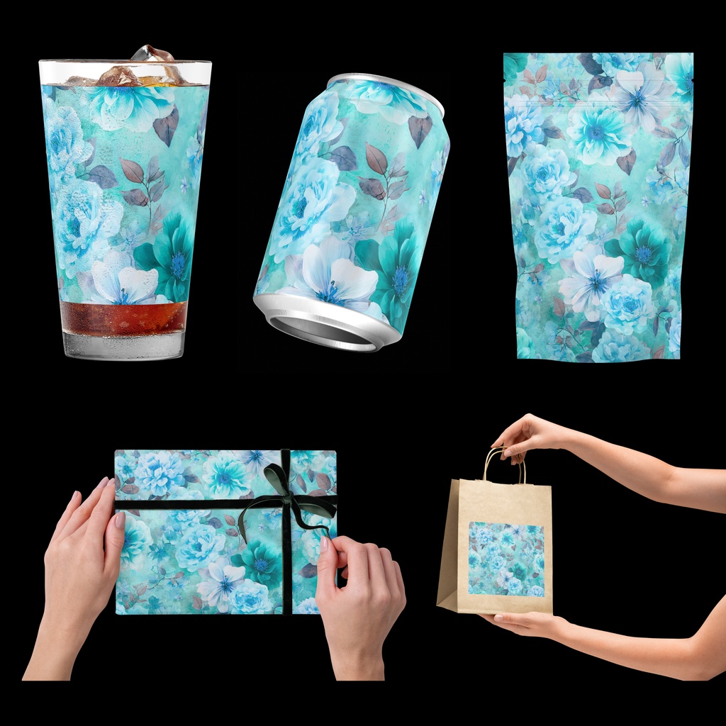 02_フラワーパターンテクスチャ背景素材|デジタル&印刷対応