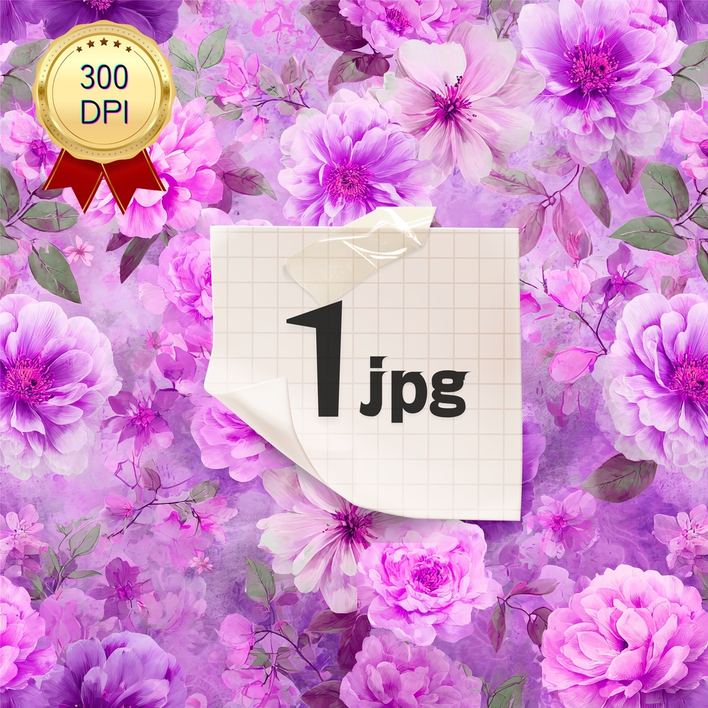 04_フラワーパターンテクスチャ背景素材｜デジタル＆印刷対応