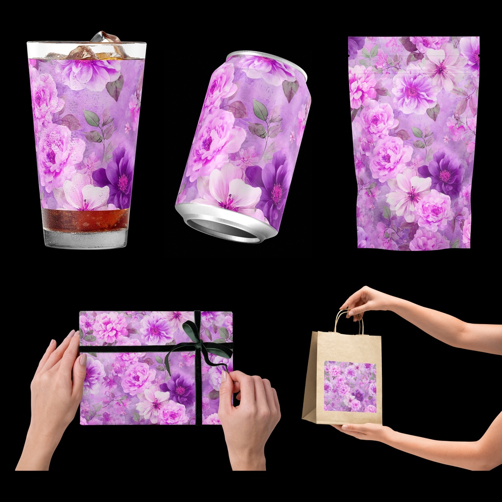 04_フラワーパターンテクスチャ背景素材|デジタル&印刷対応