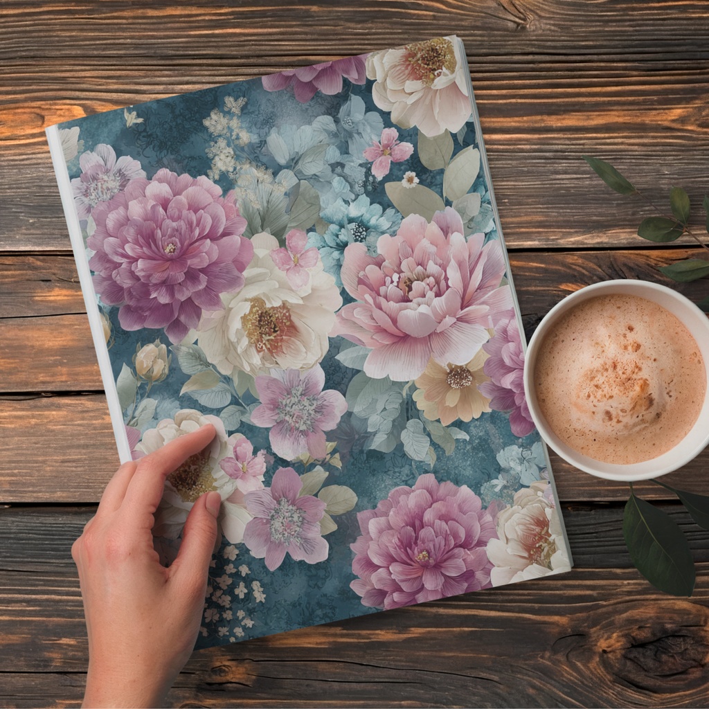 01_フラワーパターンテクスチャ背景素材|デジタル&印刷対応