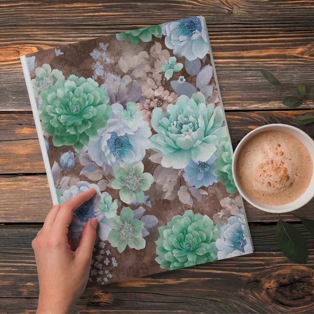 02_フラワーパターンテクスチャ背景素材|デジタル&印刷対応