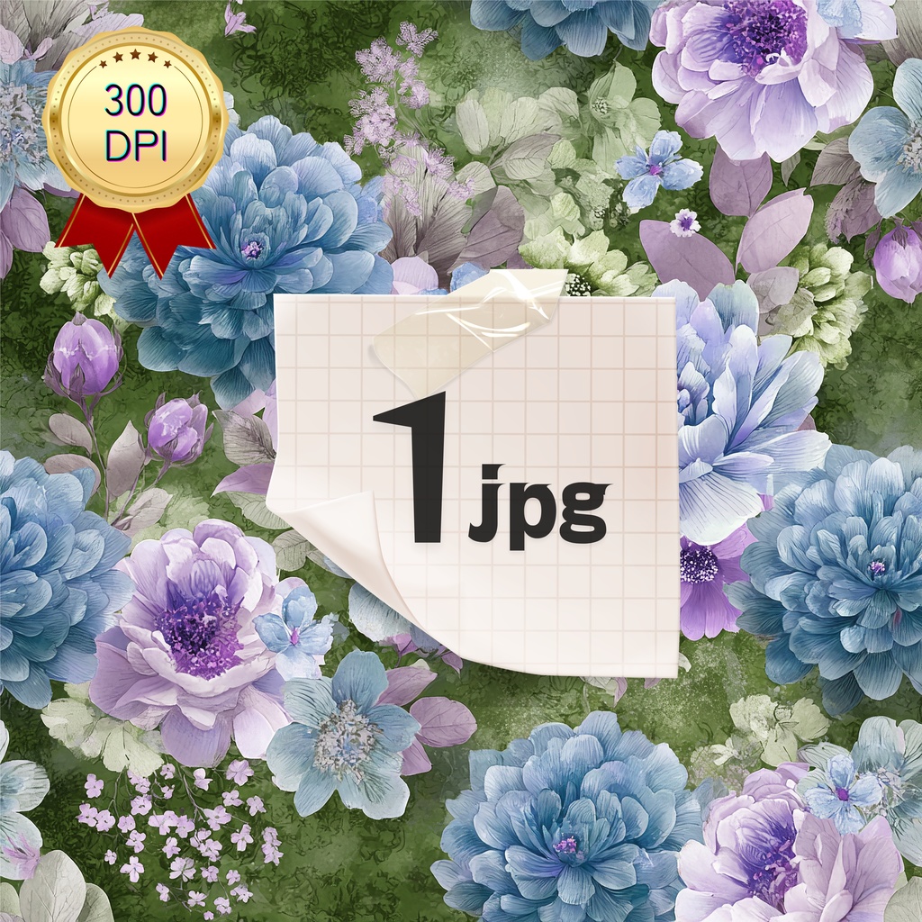  03_フラワーパターンテクスチャ背景素材｜デジタル＆印刷対応