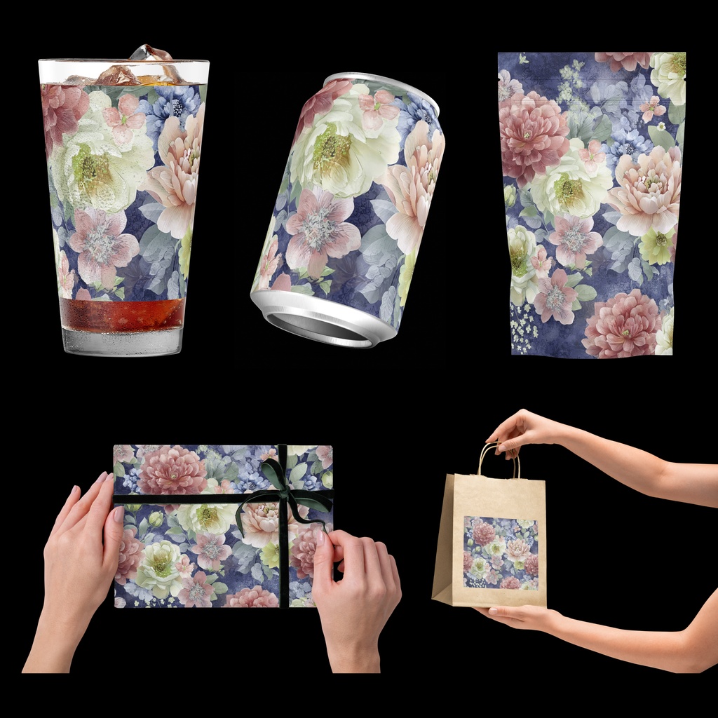 05_フラワーパターンテクスチャ背景素材|デジタル&印刷対応