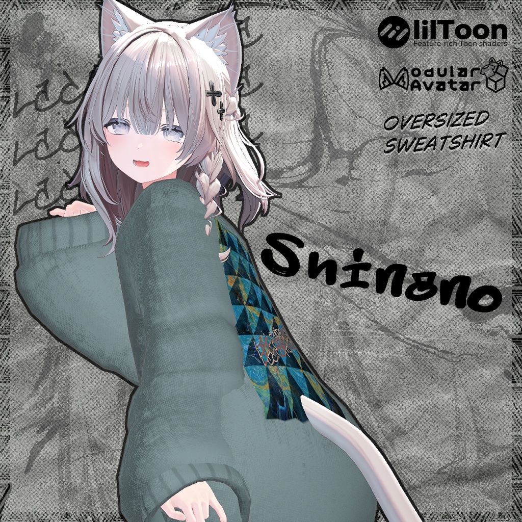 【5アバター対応】Oversized Sweatshirt