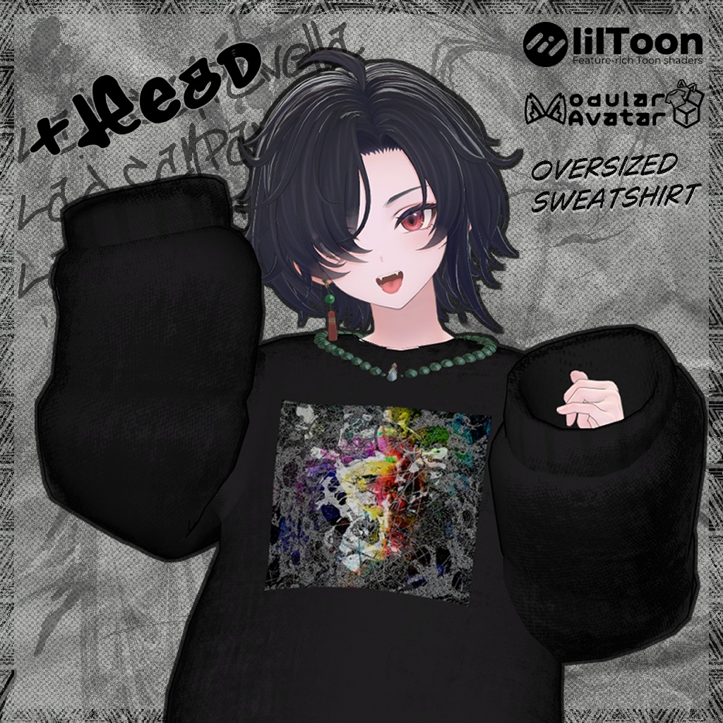 【5アバター対応】Oversized Sweatshirt