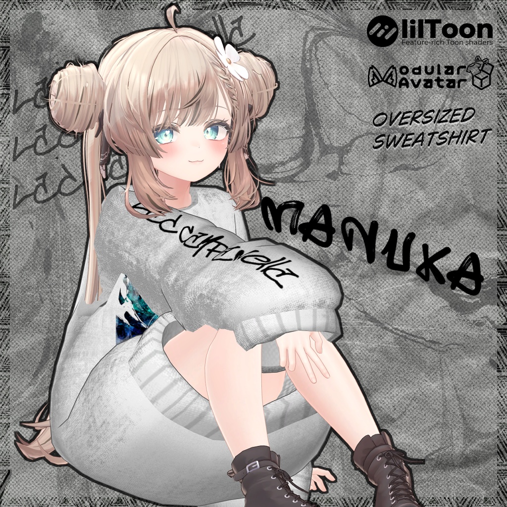 【5アバター対応】Oversized Sweatshirt