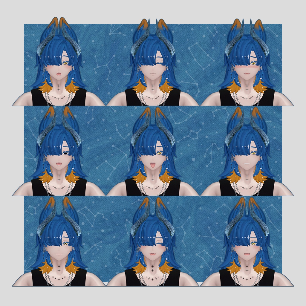 【オリジナル3Dモデル】アズエド-AZUEDO-