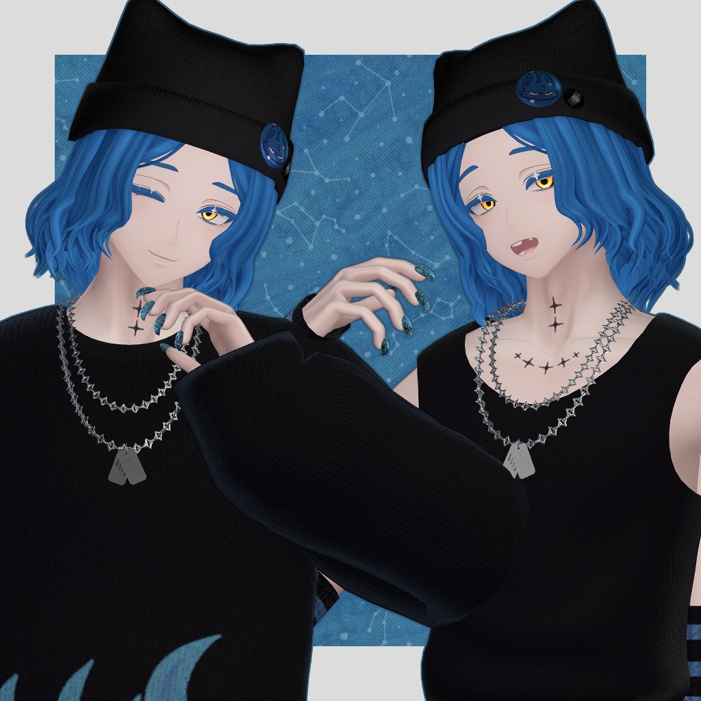 【オリジナル3Dモデル】アズエド-AZUEDO-