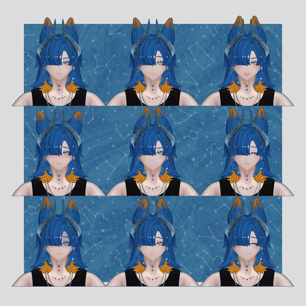 【オリジナル3Dモデル】アズエド-AZUEDO-