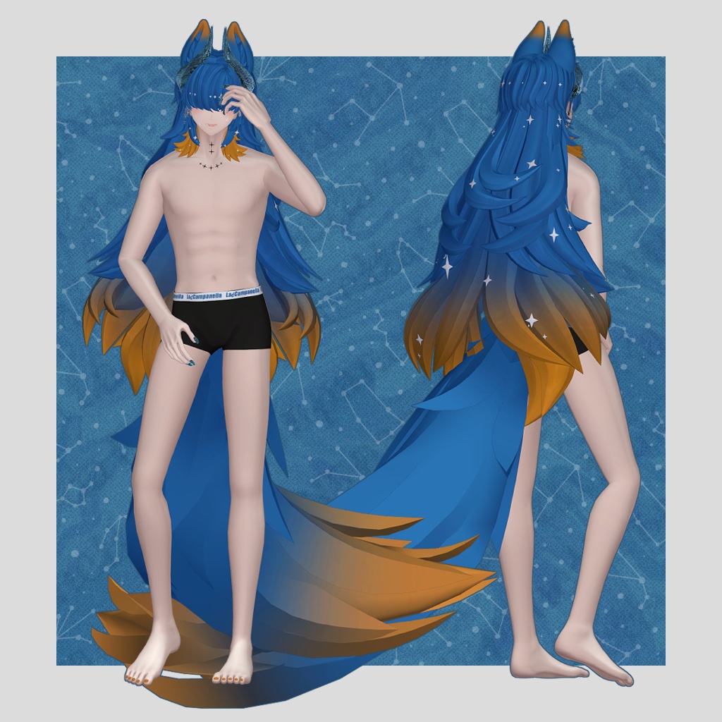 【オリジナル3Dモデル】アズエド-AZUEDO-