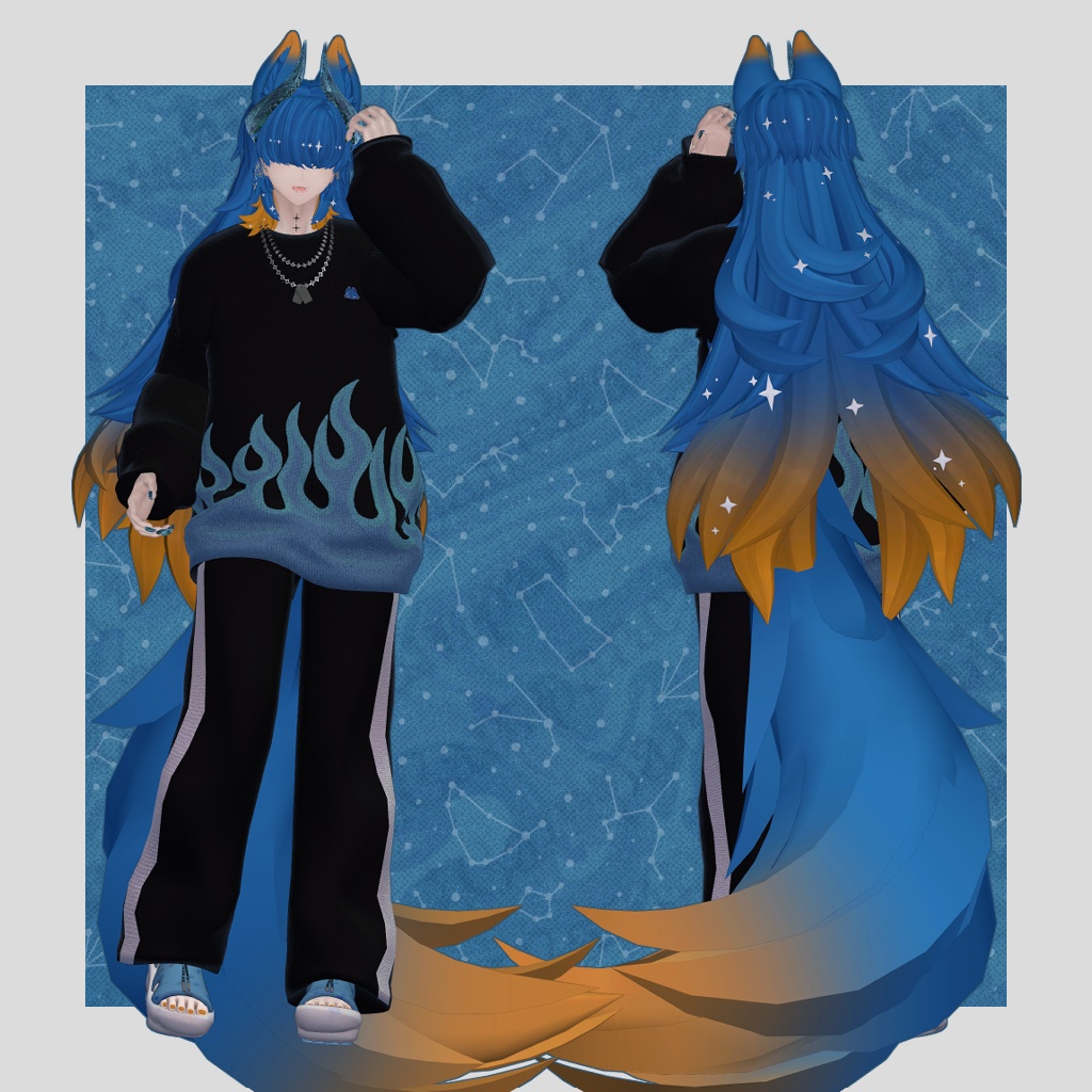 【オリジナル3Dモデル】アズエド-AZUEDO-