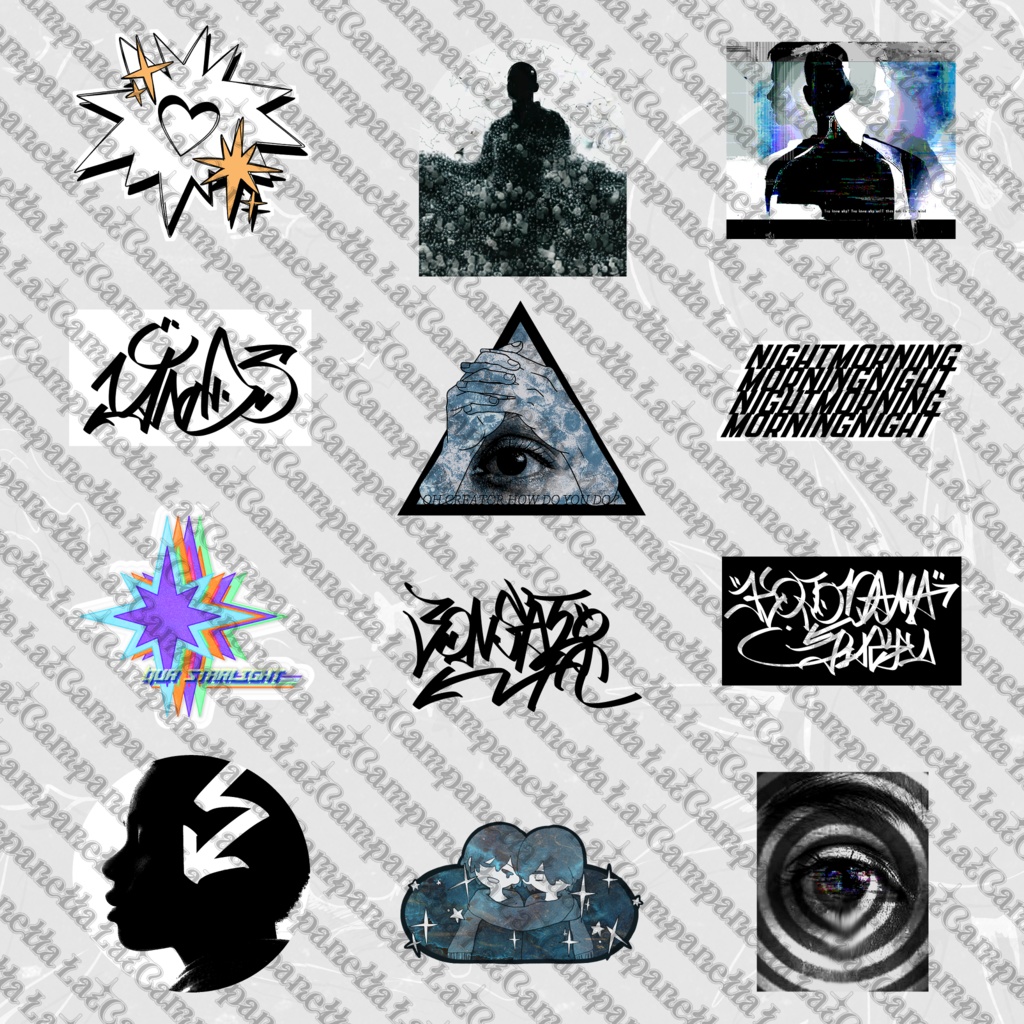 【La¿Campanella EXIST】KOTODAMAステッカー