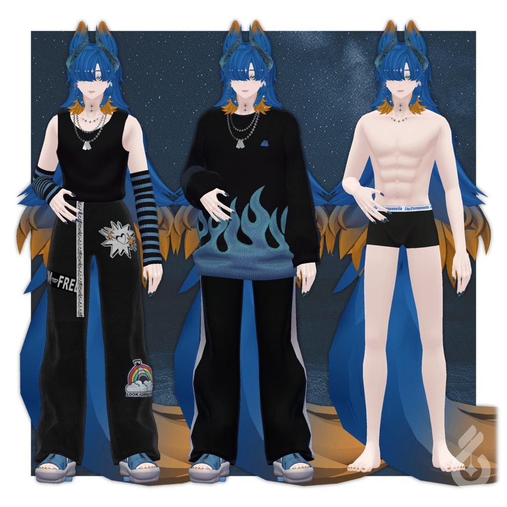 【オリジナル3Dモデル】アズエド-AZUEDO-