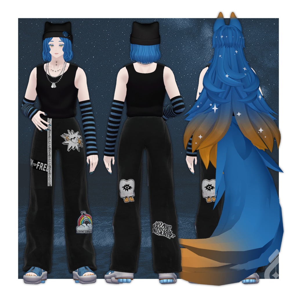 【オリジナル3Dモデル】アズエド-AZUEDO-