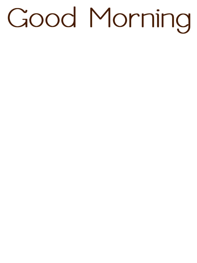 【フリー素材】GoodMorning