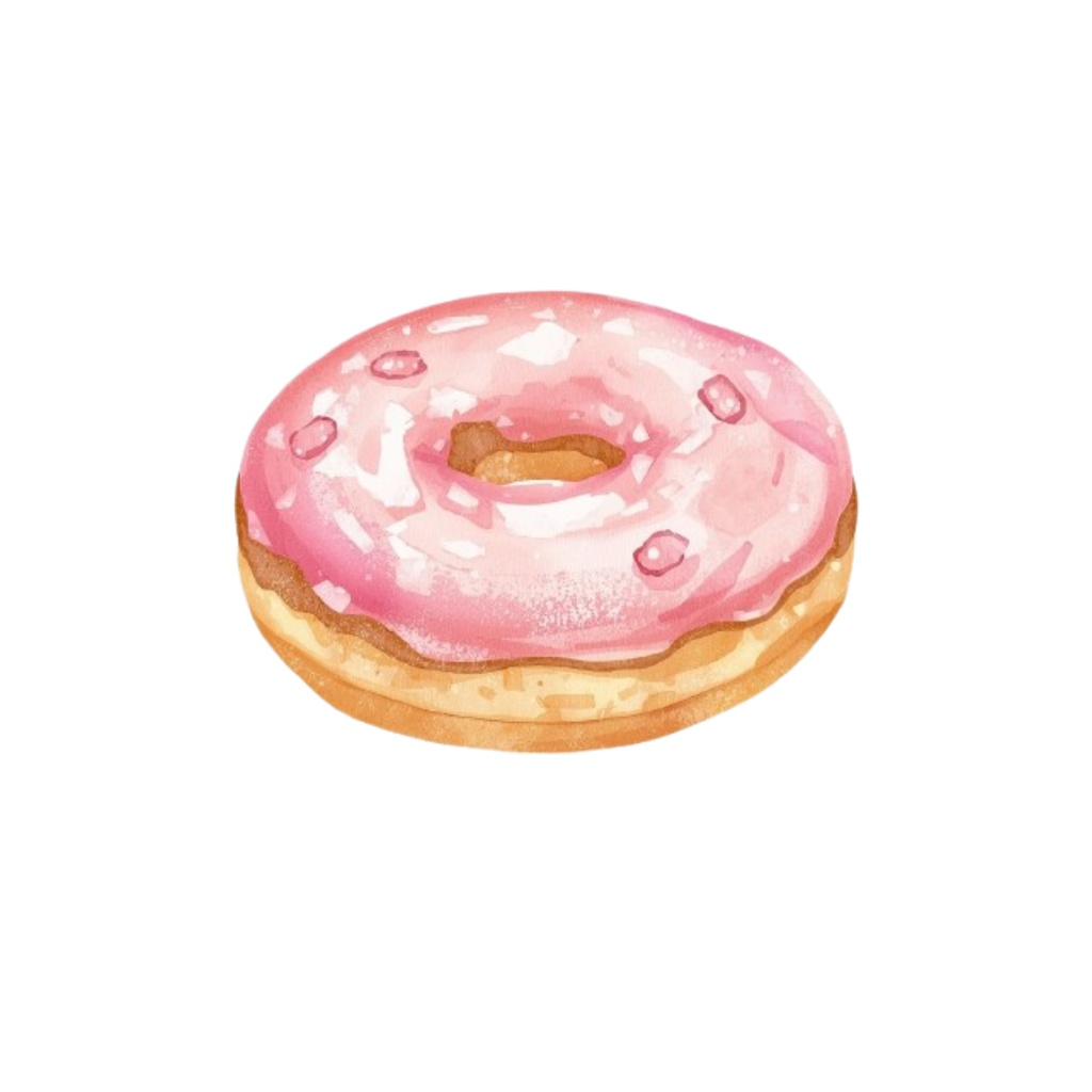 水彩画風 カフェモチーフ クリップアートセット 4セット