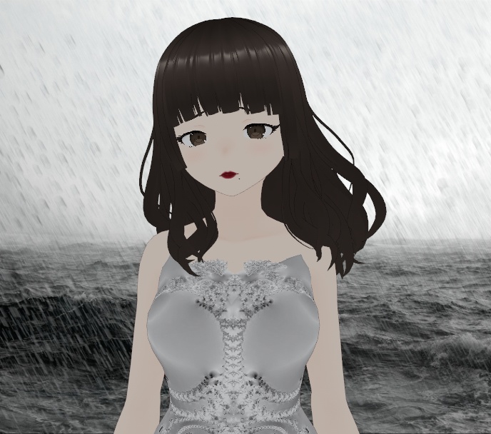 [FREE] Crystal Dress + Eyeliner + Beauty Mark (Melancholy Beauty Pack)