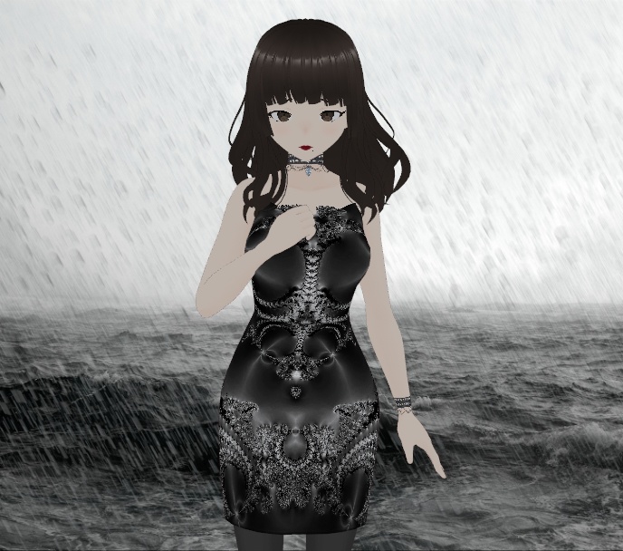 [FREE] Crystal Dress Black