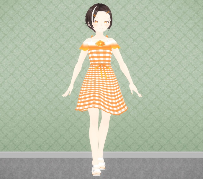 [FREE] Orange Summer Dress + Bonus recolors