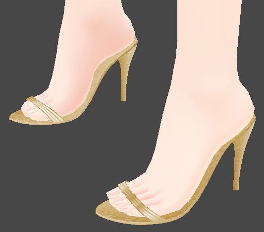 Bronze, Gold, Silver, Black Heels