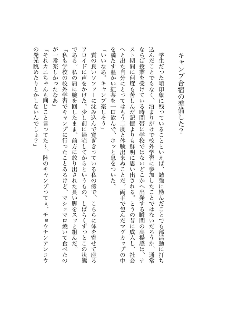 鏡越しの世界の話