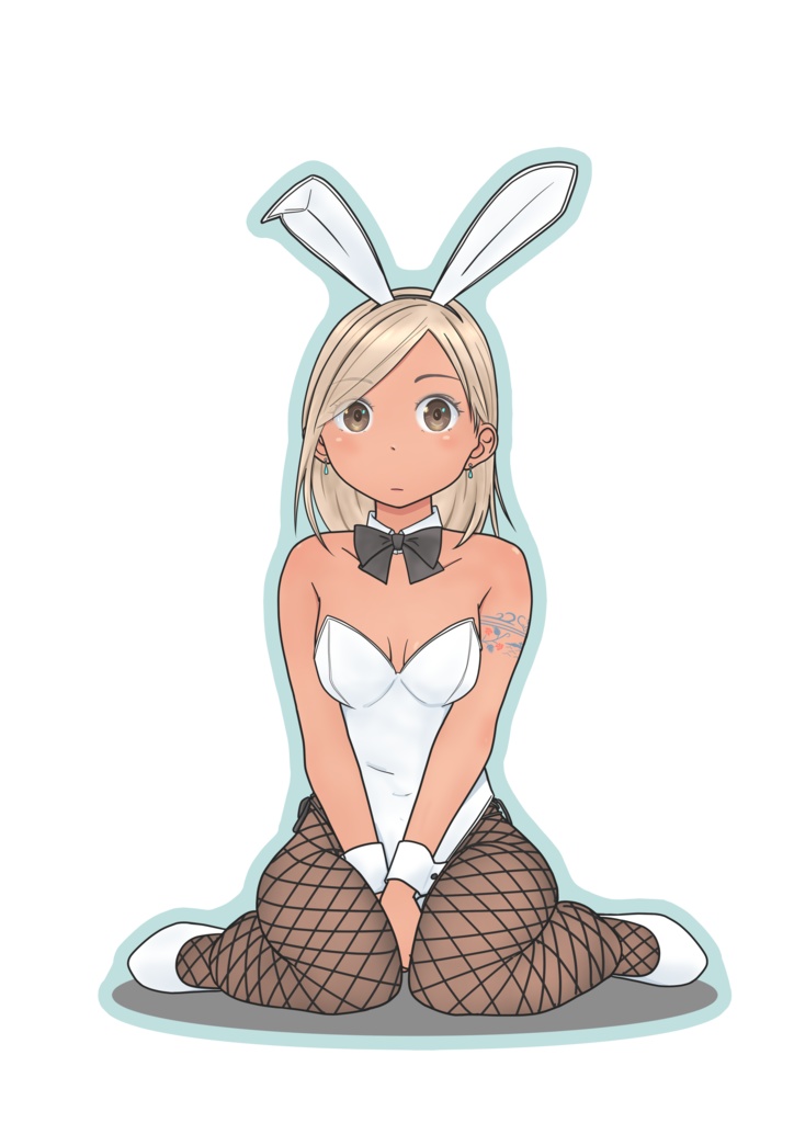 バニーを着せられたなみちゃん