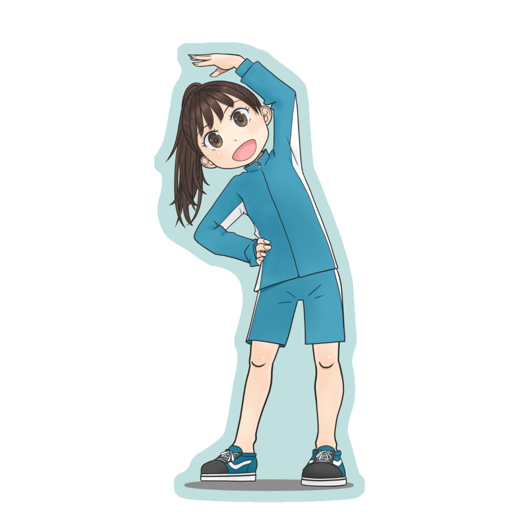 ステッカーこいラジオ体操