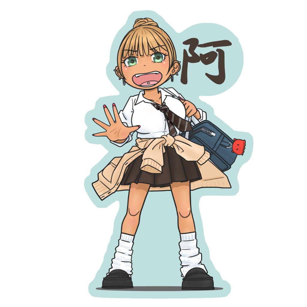 ステッカー阿吽の阿