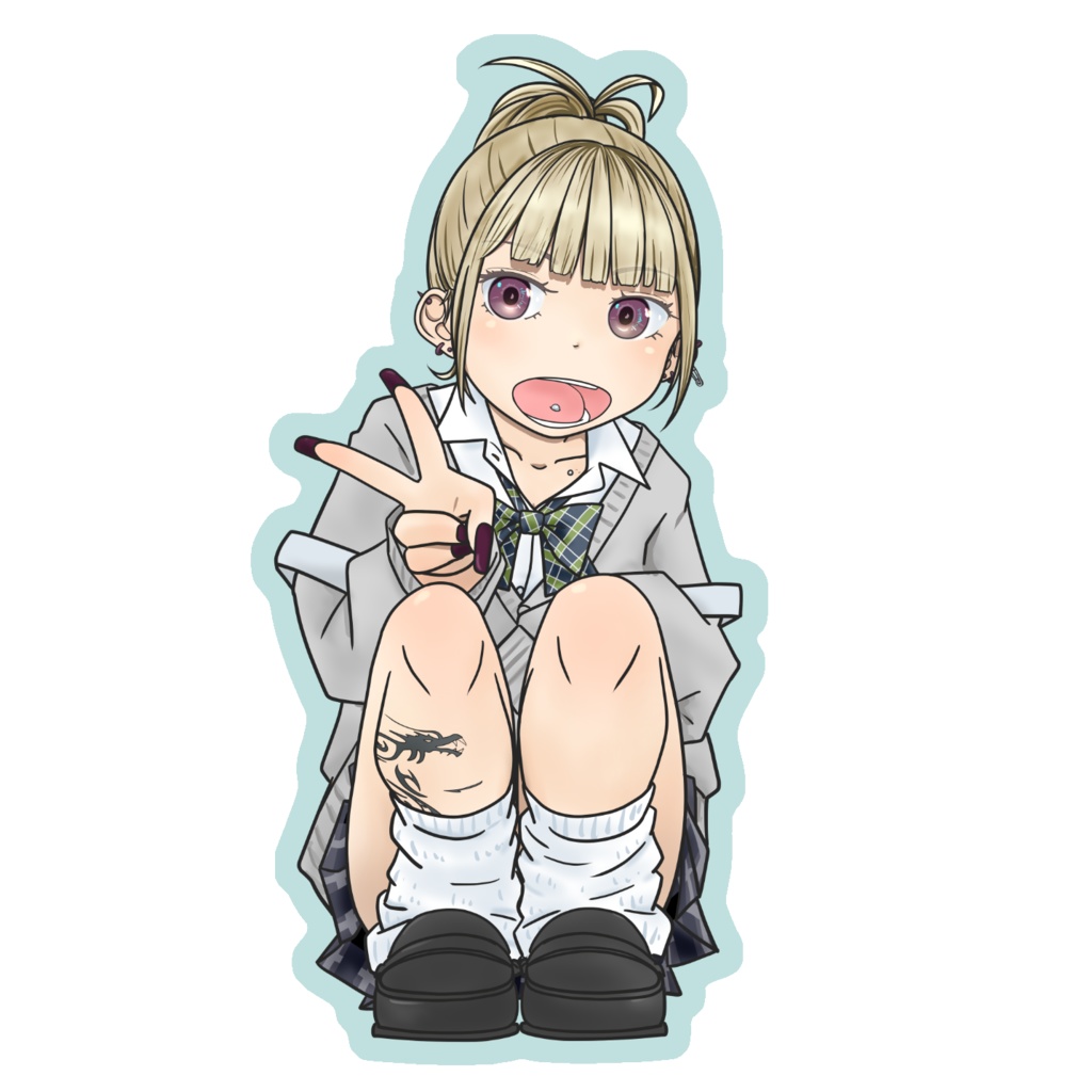 ステッカーまなピース