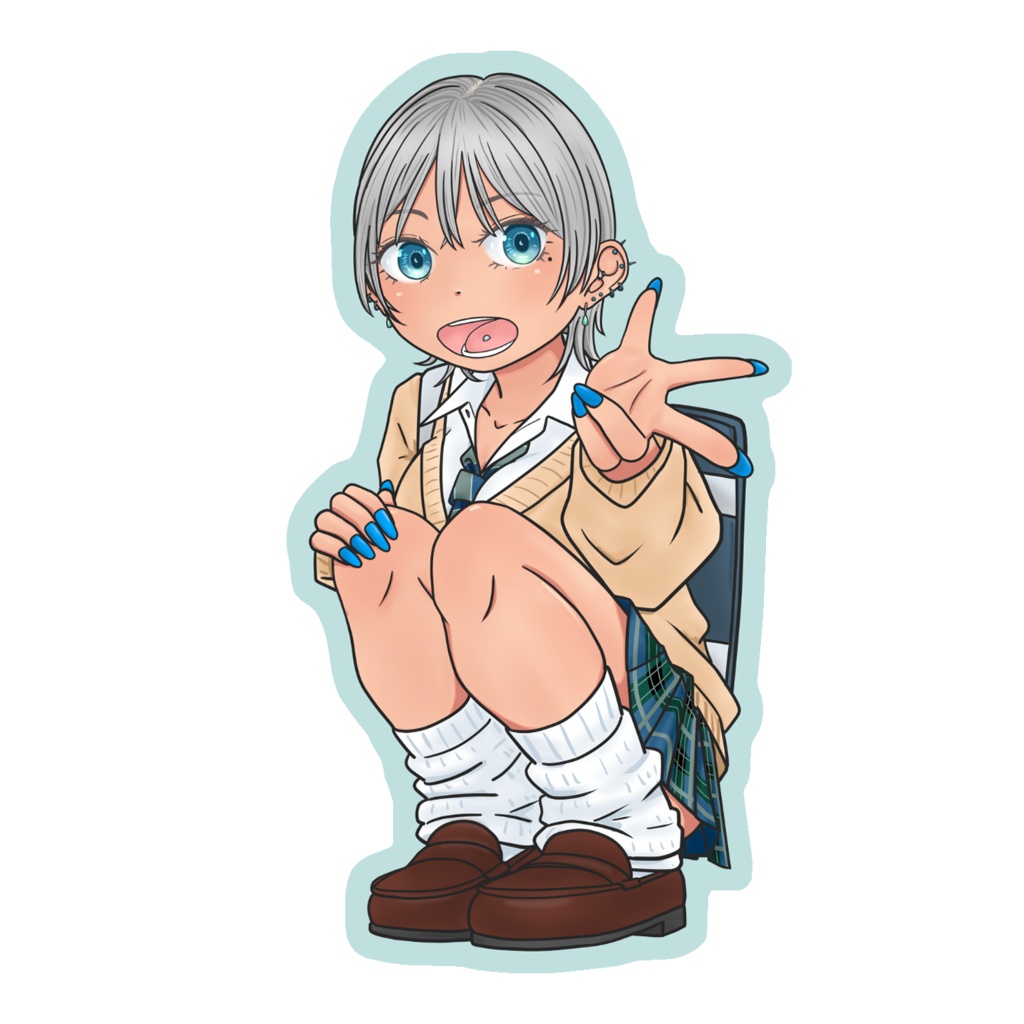 ステッカーあおピース